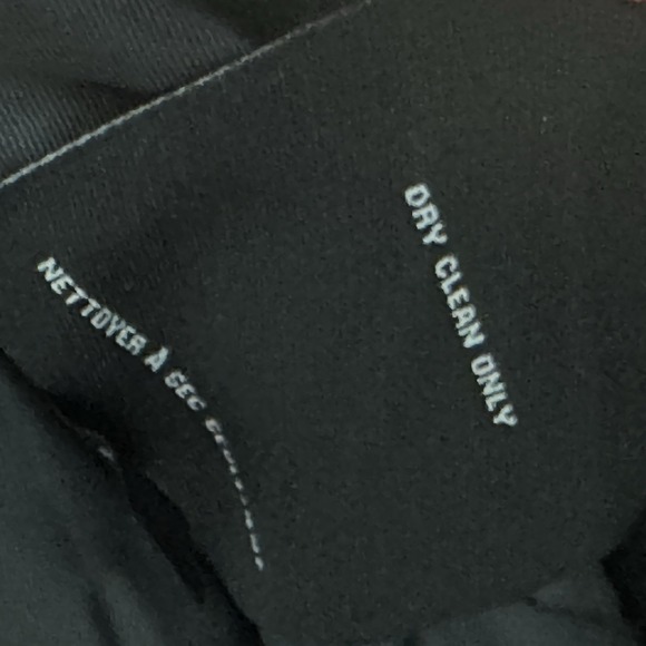 Cole Haan V8208 Men's Black Wool Blend Plush Car Coat Size Large Pockets - Picture 9 of 12